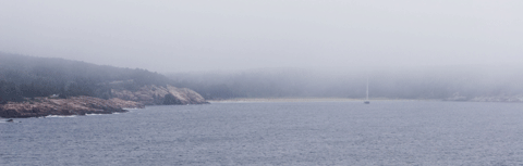 Sand Beach Fog