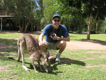 Howard and kangaroo