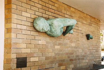 Swimmer sculpture